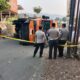 Polisi Ungkap Dugaan Penyebab Truk Gula Terguling di Tanjakan Jalan Pramuka Kota Sukabumi