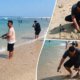 Wisatawan Nikmati Sensasi Strike Memancing di Pantai Cibuaya, Hasil Tangkapan Jadi Sorotan Pengunjung