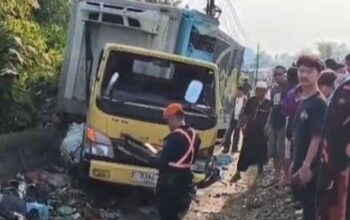 Truk Tersambar KA Pangrango di Perlintasan Alternatif Nagrak, Pemotor Tewas di Tempat