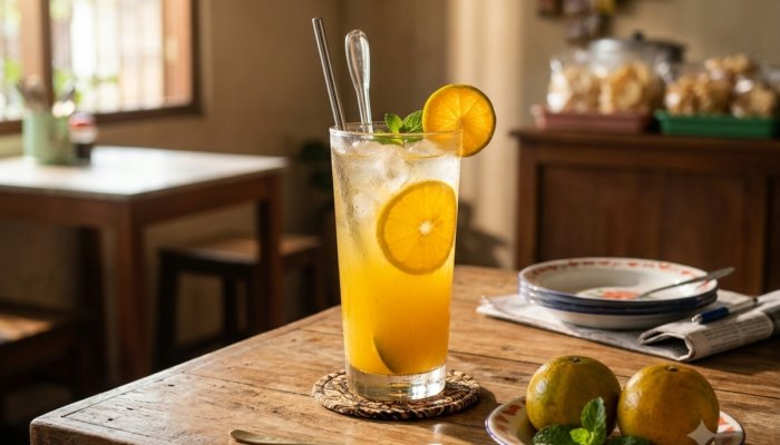 Resep Es Jeruk Nata de Coco, Minuman Segar dengan Sensasi Lebih Istimewa