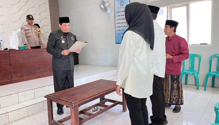 BPD PAW Desa Ciracap Resmi Dilantik, Plt Camat Ajak Perkuat Sinergi Bangun Desa