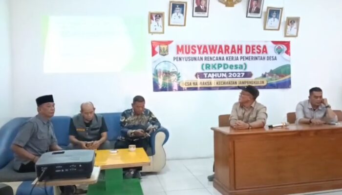 Camat Jampangkulon Dorong Perencanaan Partisipatif dalam Musdes RKP Desa Nagraksari 2027