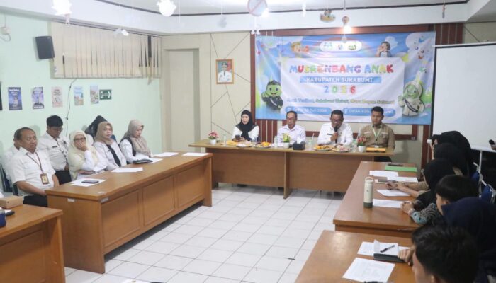 Musrenbang Anak 2026, Sekda Pastikan Aspirasi Generasi Muda Jadi Bahan Pembangunan Sukabumi