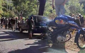 Kecelakaan di Tikungan Anjing Simpenan Sukabumi, Pemotor Tewas di Tempat