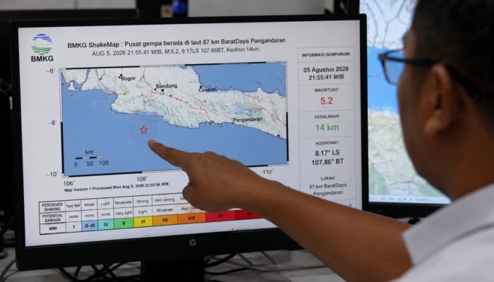 Sesar Aktif jadi Pemicu Gempa M5,2 Pangandaran, Guncangan Sampai ke Sukabumi