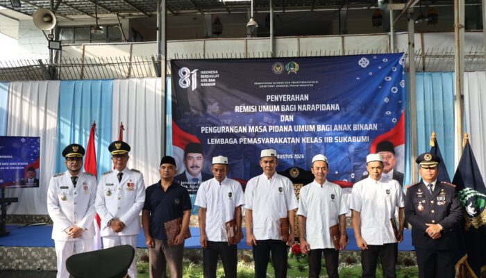 316 Warga Binaan Lapas Sukabumi Dapat Remisi HUT RI ke 81, Empat Orang Langsung Bebas