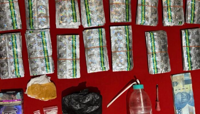 Kamar Kontrakan di Tipar Jadi Gudang Sabu dan Tramadol, Polres Sukabumi Kota Buru Pemasok