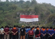 Bentang Merdeka di Tebing Sarongge Sukabumi, Bendera Raksasa 27 x 9 Meter Berkibar Sambut HUT ke-81 RI