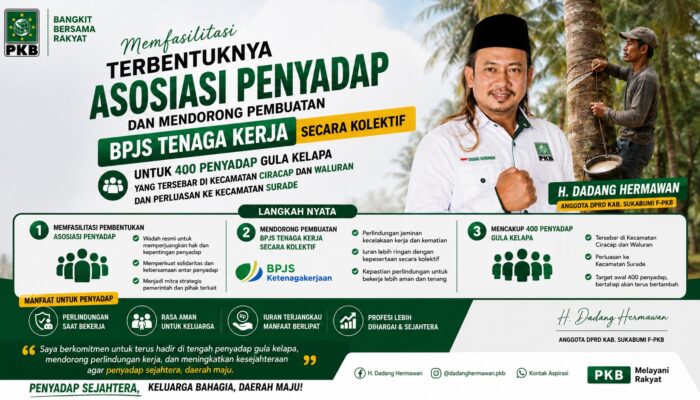 Dadang Hermawan Fasilitasi Pembentukan Asosiasi Penyadap, Dorong 400 Pekerja Dapat Perlindungan BPJS