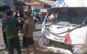 Truk Boks Hantam Tiang Telepon di Jampangkulon, Jadi Kecelakaan Ketiga di Titik yang Sama