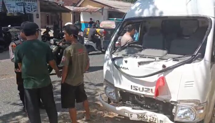 Truk Boks Hantam Tiang Telepon di Jampangkulon, Jadi Kecelakaan Ketiga di Titik yang Sama