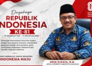 HUT Ke-81 RI, Kepala DPMPTSP Kabupaten Sukabumi Ajak Masyarakat Isi Kemerdekaan dengan Semangat Membangun