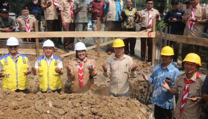 Ground Breaking Kantor Kecamatan Cidahu, Wabup Ajak Masyarakat Kawal Pembangunan