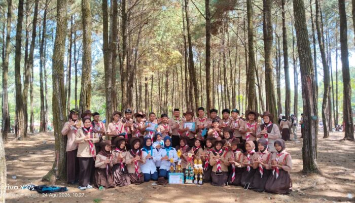 MTs Nurul Hidayah Jadi Juara Umum LT 2 Pramuka di Waluran