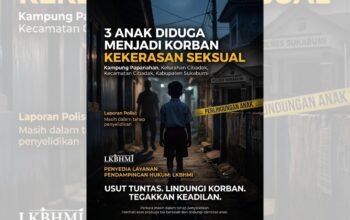 LKBHMI Desak Polisi Usut Tuntas Tiga Anak Diduga Jadi Korban Kekerasan Seksual di Cibadak Sukabumi