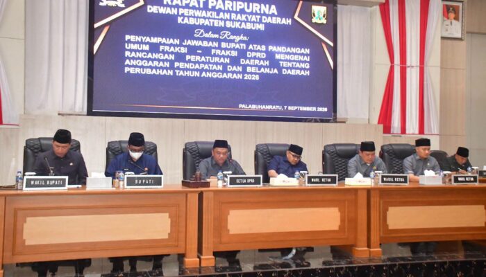 Paripurna DPRD, Bupati Asep Japar Tegaskan Perubahan APBD 2026 Sesuai Kondisi Fiskal Dan Prioritas Pembangunan