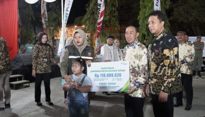 Dari Nelayan hingga Pekerja Dishub, Santunan BPJS Ketenagakerjaan Diserahkan di Sukabumi Expo