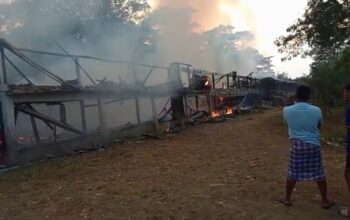 Kandang Ayam Dua Lantai di Waluran Ludes Terbakar, Diduga Dipicu Korsleting Listrik