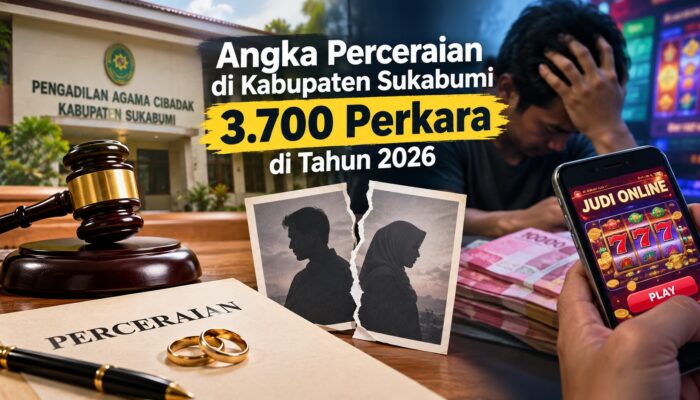 Uang Dapur Ludes di Judul, Angka Perceraian Sukabumi Capai 3.700 Perkara