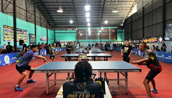 PWI Cup II Makin Meriah, 446 Atlet dari Berbagai Daerah Ramaikan Turnamen Tenis Meja