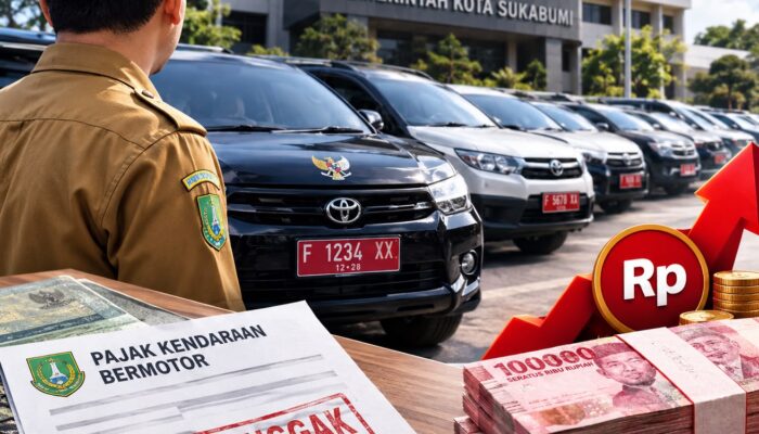 1.000 Kendaraan ASN Pemkot Sukabumi Nunggak Pajak, Potensinya Tembus Rp1 Miliar