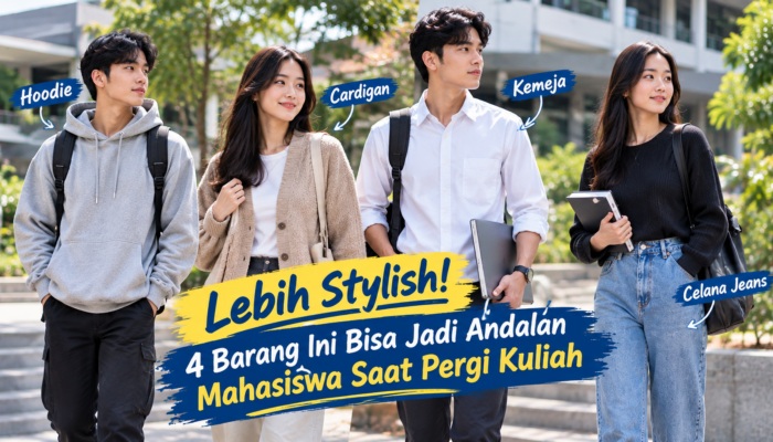 Lebih Stylish! 4 Barang Ini Bisa Jadi Andalan Mahasiswa Saat Pergi Kuliah