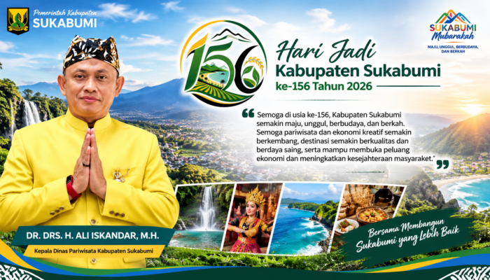 HJKS ke-156, Kepala Dispar Ali Iskandar Dorong Pariwisata dan Ekonomi Kreatif Sukabumi Terus Berkembang