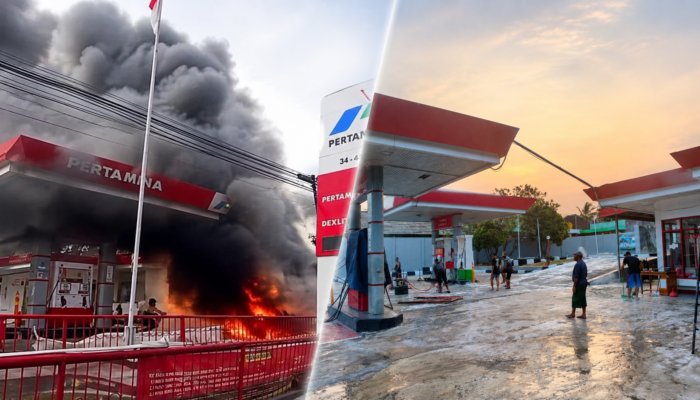 Isi Pertalite Pakai Jerigen, Motor Terbakar Saat Mesin Dinyalakan