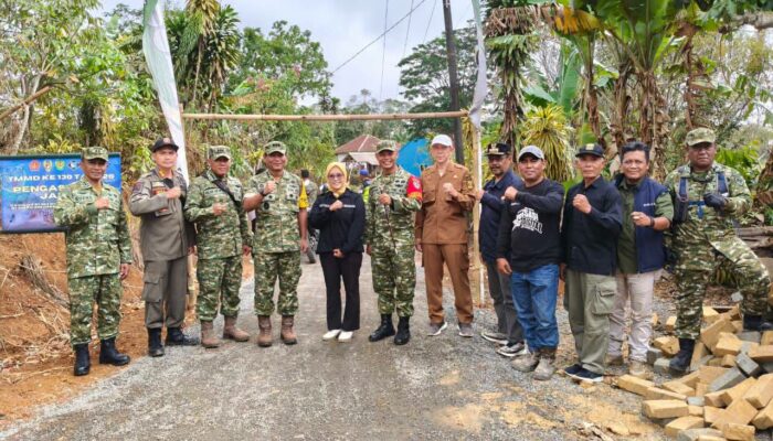 Progres TMMD ke-130 di Mekarjaya Capai 85 Persen, Tim Wasev Itjenad Turun Langsung ke Lapangan