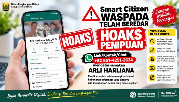 Waspada Hoaks dan Penipuan, DLH Kabupaten Sukabumi Ingatkan Warga Verifikasi Informasi