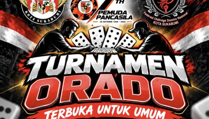 Sambut HUT ke-67 Pemuda Pancasila, MPC PP Kota Sukabumi Gandeng ORADO Gelar Turnamen Domino Terbuka