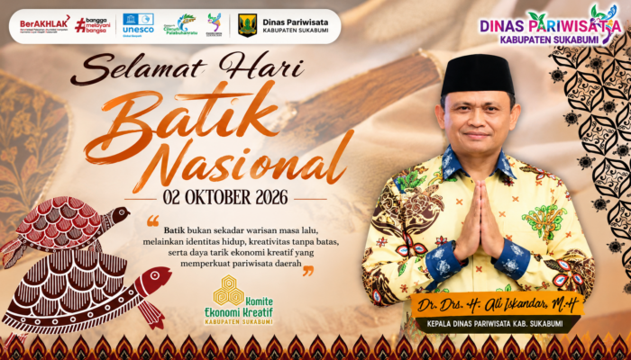 Hari Batik Nasional 2026, Dinas Pariwisata Kabupaten Sukabumi Dorong Batik sebagai Identitas dan Penggerak Ekonomi Kreatif