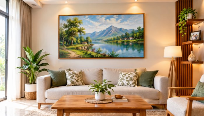 7 Dekorasi Dinding Ruang Tamu yang Dipercaya Membawa Energi Positif Menurut Feng Shui