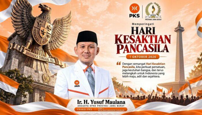 Yusuf Maulana Ajak Masyarakat Sukabumi Jadikan Hari Kesaktian Pancasila Momentum Perkuat Persatuan